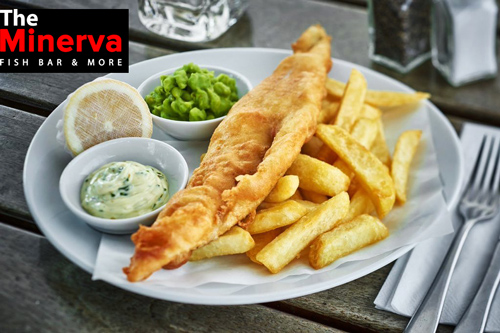 The Minerva Fish Bar Livingston fish and chips